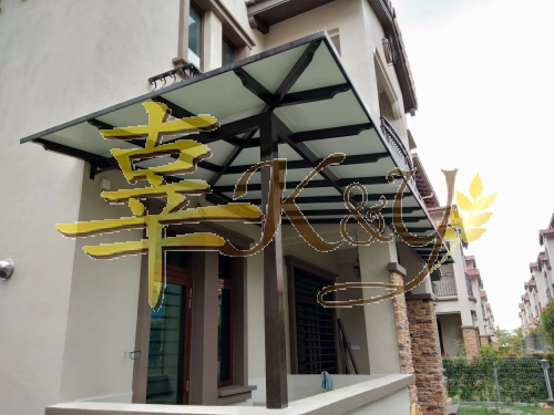 Mild Steel Aluminium Composite Panel (ACP 4mm)Pergola Roof Awning -Frame Ms 1 1/2x3(1.6) or Ms 2x4(1.6) Hollow ,Bean Ms 2x5(1.9)Hollow,Pillar Ms 4x4(1.9)Hollow 