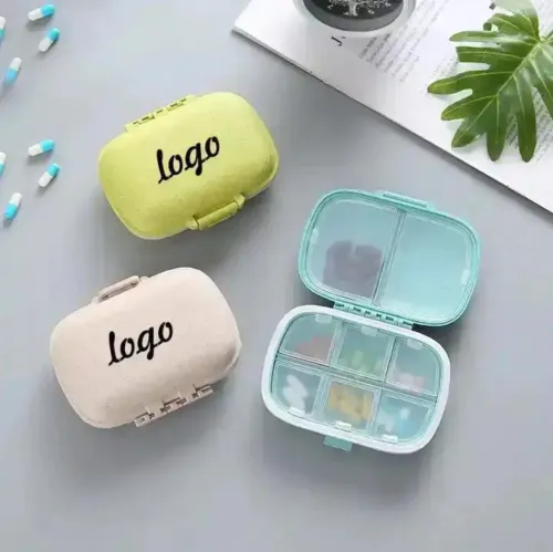 Custom Logo Printing Pocket Pill Box 8 Compartment