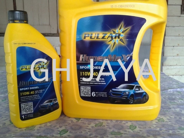 PULZAR HYPERMAX SPORT DIESEL  SAE 10W-40  API CI-4/SL ACEA A3/B4-10 Global DHD-1  Premium Semi-Synth PULZAR Car Lubricant Kedah, Sungai Petani, Malaysia Supplier, Suppliers, Supply, Supplies | GH Jaya Autoparts Sdn Bhd