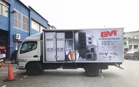 Lorry Advertising For GVI Lorry 5 Tons box lorry body wrap Lorry Advertising Vehicle Advertising Malaysia, Selangor, Kuala Lumpur (KL), Puchong Services | AD-ON-BUS SDN BHD