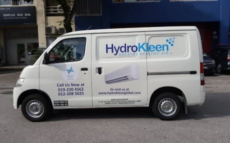 Van Advertising For Hydrokleen Aircond Clening Service Van Advertising Vehicle Advertising Malaysia, Selangor, Kuala Lumpur (KL), Puchong Services | AD-ON-BUS SDN BHD