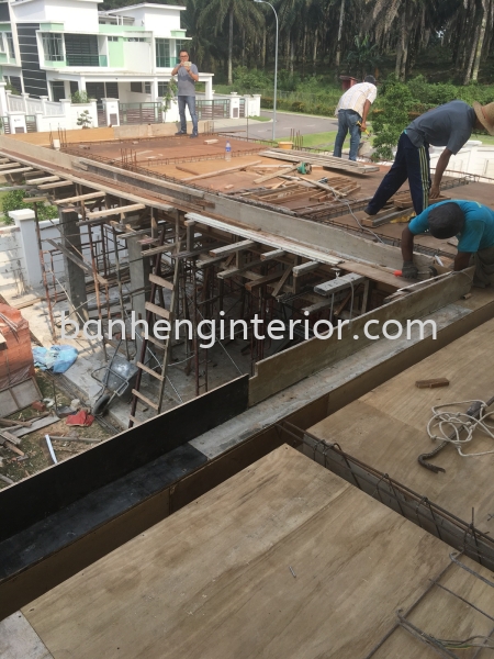 Extension Of Balcony  3 Storey House  Work In Progress  Johor Bahru (JB), Johor, Skudai Service, Renovation, Construction | Ban Heng Interior Design Sdn Bhd