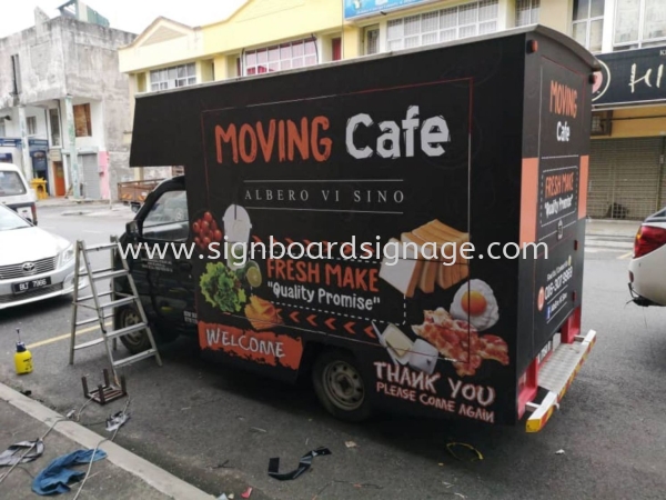 Moving Cafe Truck Box lorry Uv Sticker at Klang Food Trucks TRUCK LORRY STICKER Klang, Selangor, Malaysia, Kuala Lumpur (KL), Pahang, Kuantan Manufacturer, Maker, Supplier, Supply | Dynasty Print Solution