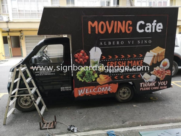 Moving Cafe Truck Box lorry Uv Sticker at Klang Food Trucks TRUCK LORRY STICKER Klang, Selangor, Malaysia, Kuala Lumpur (KL), Pahang, Kuantan Manufacturer, Maker, Supplier, Supply | Dynasty Print Solution