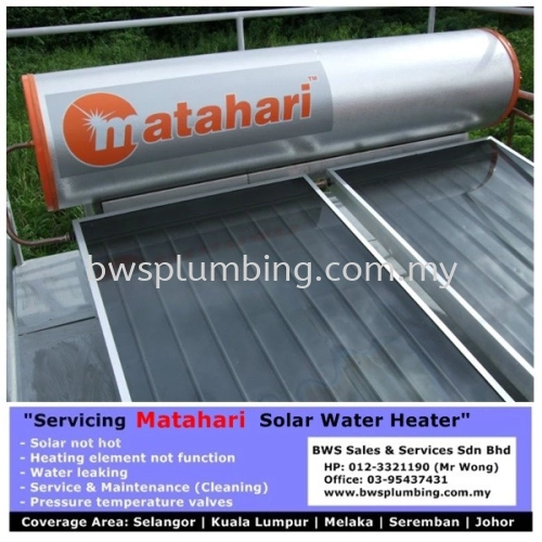 Matahari Solar Water Heater Spare Parts