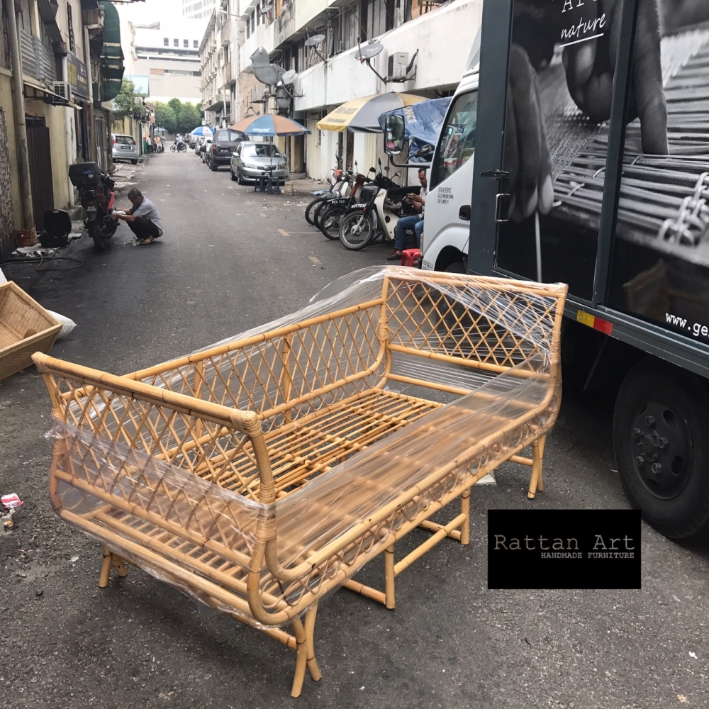 Custom Made Rattan Day Bed