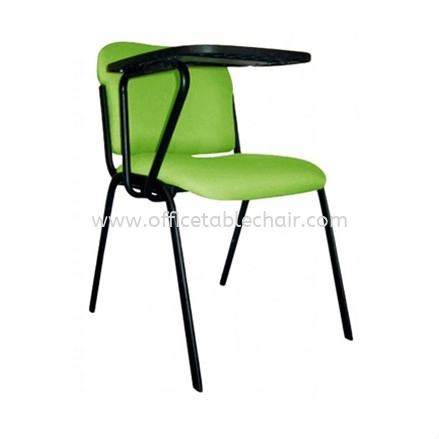 SC9-2 STUDENT CHAIR C/W WRITING PAD & 4 LEGGED EPOXY BLACK METAL BASE