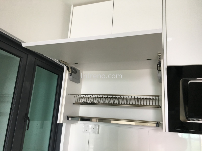 Custom Made Kitchen Cabinet With Blum Lift Up Hinge System Kitchen