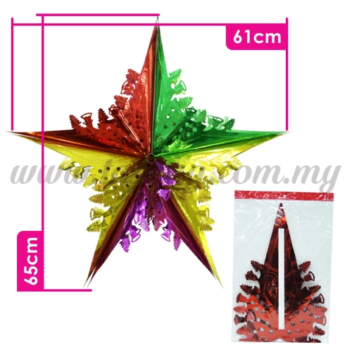 Decoration Foil Star - Mix Colour (PD-STB-MIX)