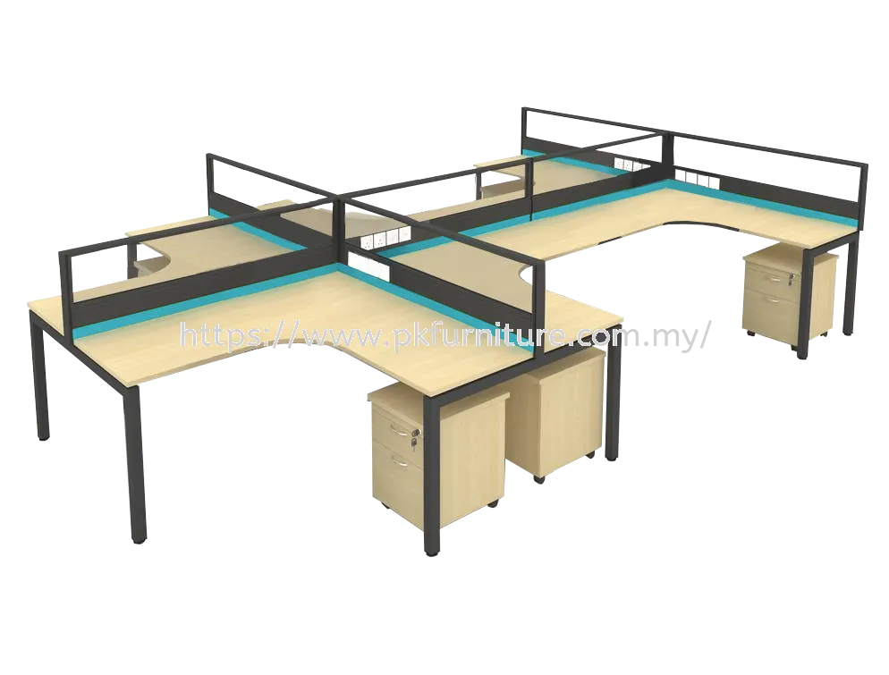 Desking System 45 - 6 Pax Workstation