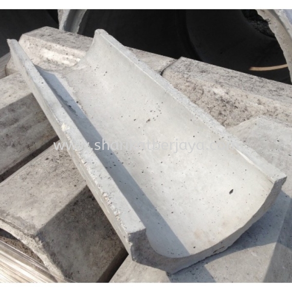 HALF ROUND DRAIN  Drain Cement Product Building Material Johor, Malaysia, Ayer Hitam Supplier, Wholesaler, Supply, Supplies | Sharikat Berjaya