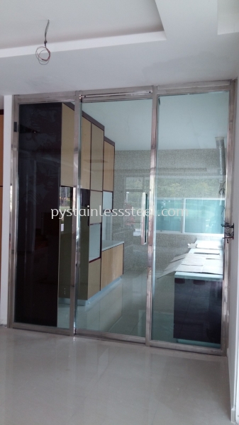 Stainless Steel Door With Tempered Glass Stainless Steel Door With Tempered Glass Selangor, Kajang, Kuala Lumpur (KL), Malaysia Contractor, Supplier, Supply | P&Y Stainless Steel Sdn Bhd