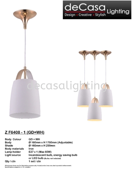 Aluminium Pendant Light Metal Type Pendant Light PENDANT LIGHT Selangor, Kuala Lumpur (KL), Puchong, Malaysia Supplier, Suppliers, Supply, Supplies | Decasa Lighting Sdn Bhd