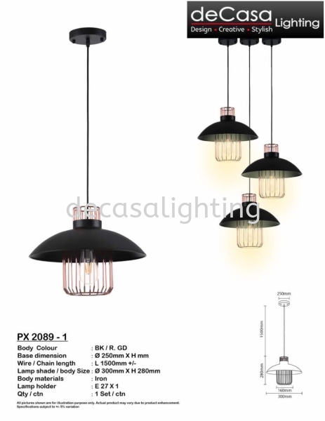 Pendant Light - Simple N Nice  Retro Loft Design Pendant Light PENDANT LIGHT Selangor, Kuala Lumpur (KL), Puchong, Malaysia Supplier, Suppliers, Supply, Supplies | Decasa Lighting Sdn Bhd