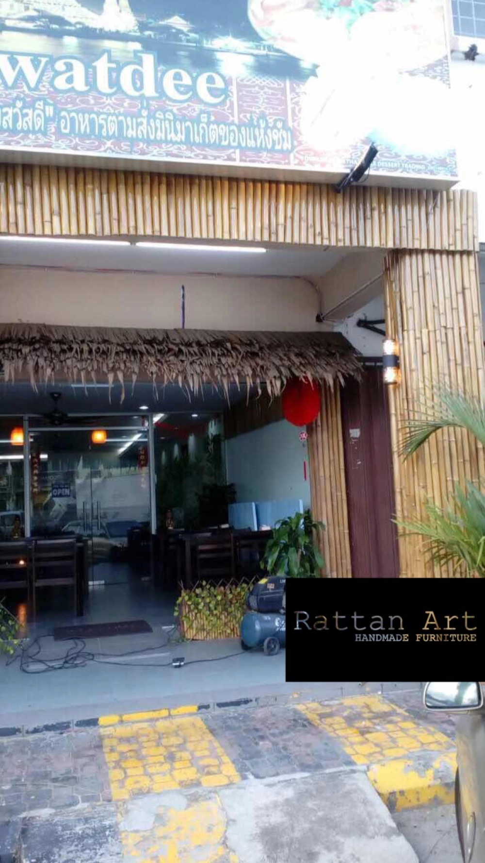 Custom Made Bamboo Panel And Atap Nipah Roof