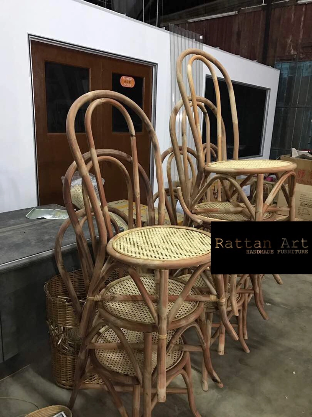 Custom Made Rattan Dining Chair 