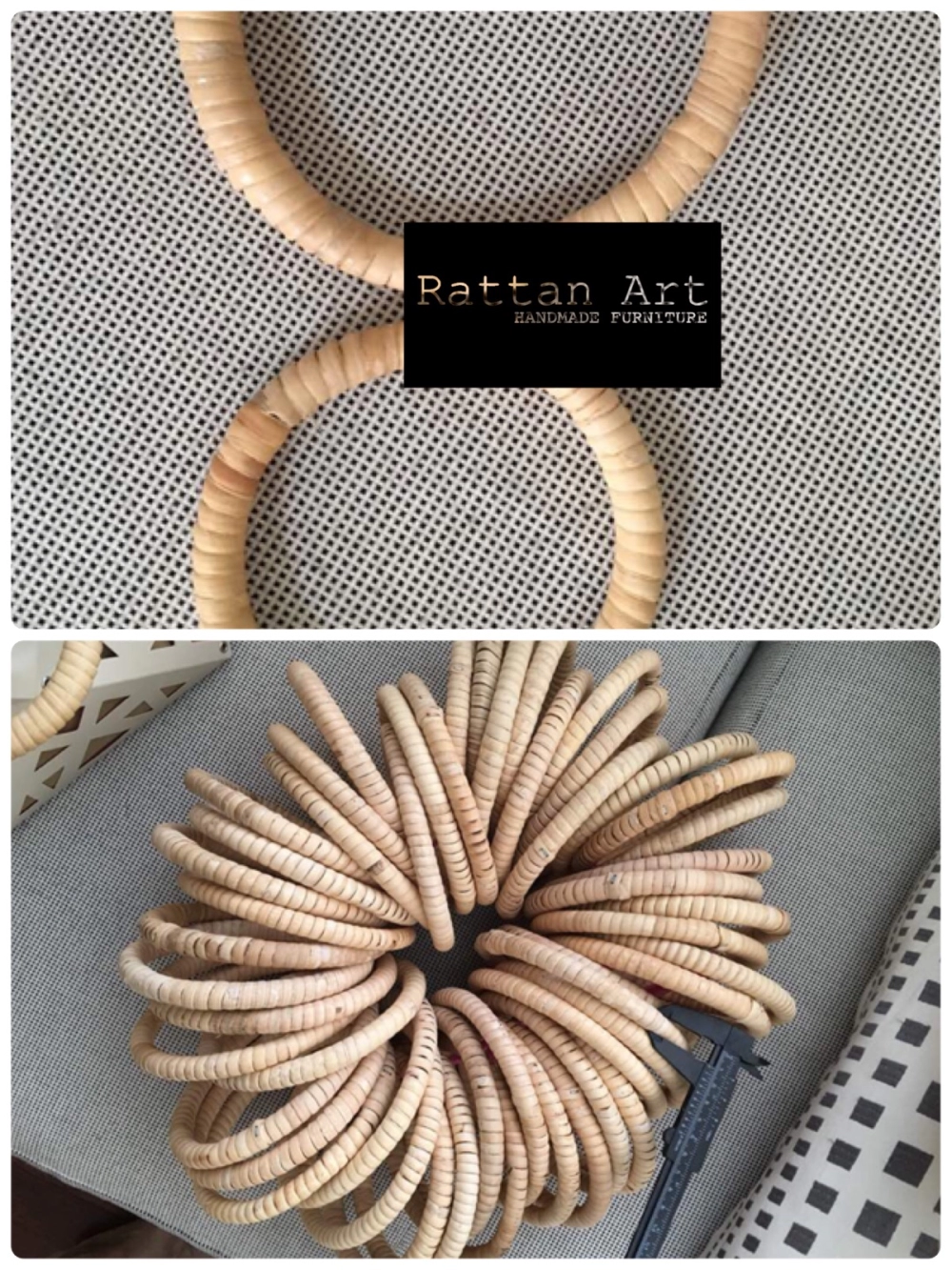 Custom Made Rattan Ring / Rattan Bag Handle 