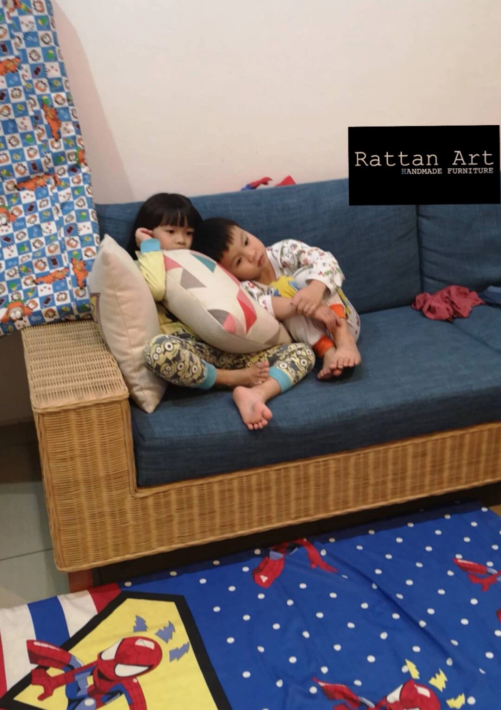 Custom Made Rattan Sofa