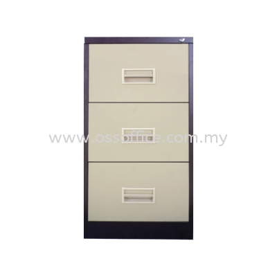 S106 / BB - 3 Drawers Filling Cabinet with Recess Handle C/W Ball Bearing Slide