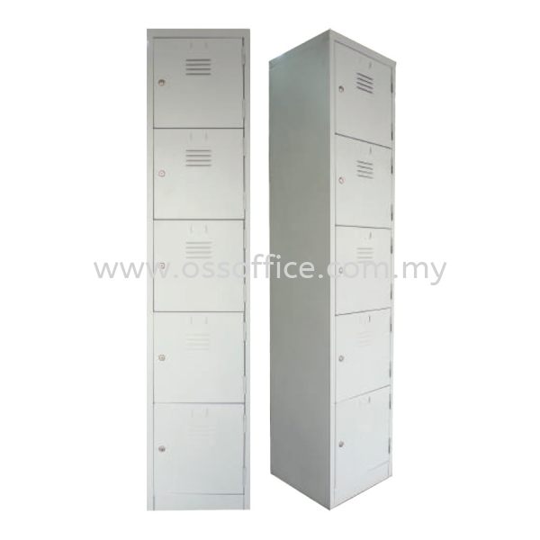 S114/E - 5 Compartments Steel Locker Locker Steel Cabinet & Safe Box Selangor, Malaysia, Kuala Lumpur (KL), Klang Supplier, Suppliers, Supply, Supplies | OSS Office System Sdn Bhd