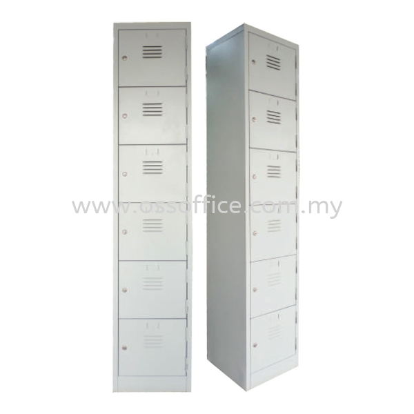 S114/A - 6 Compartments Steel Locker Locker Steel Cabinet & Safe Box Selangor, Malaysia, Kuala Lumpur (KL), Klang Supplier, Suppliers, Supply, Supplies | OSS Office System Sdn Bhd