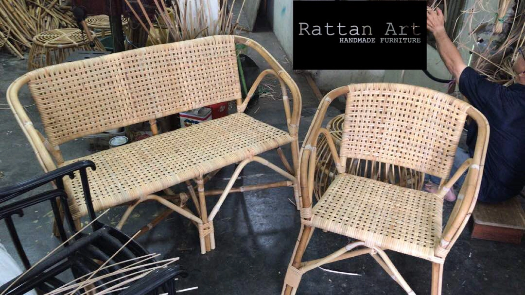 Custom Made Rattan Chair 