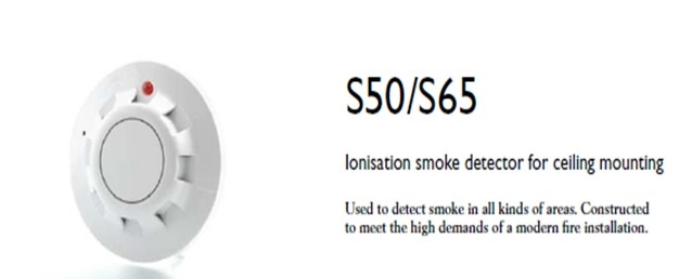 S50/S65 Smoke detector for ceiling mounting