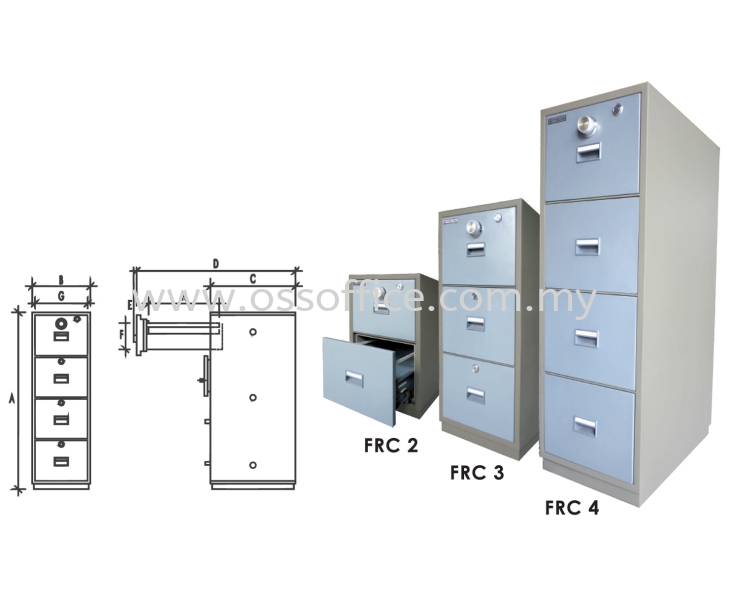 Frc 2 Frc 3 Frc 4 Fire Resistant Cabinet Safe Box Steel