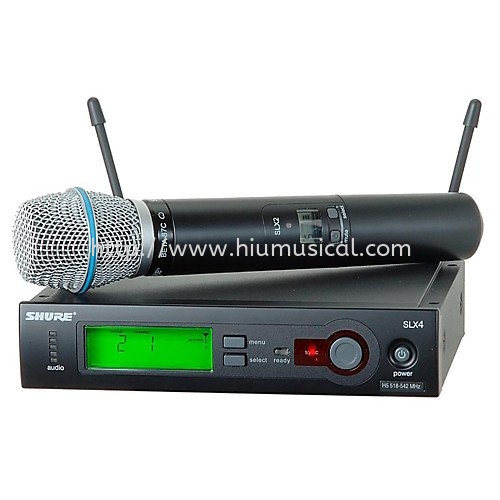 Shure SLX24/BETA87C Handheld Wireless System Wireless Microphones and PSM Shure Microphones Johor Bahru JB Malaysia Supply Supplier, Services & Repair | HMI Audio Visual Sdn Bhd