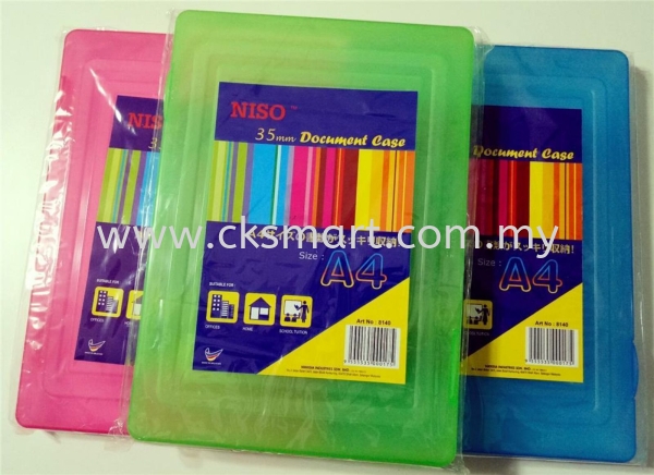 NISO A4 PLASTIC DOCUMENT CASE 35MM (NO.8140) Files Johor Bahru (JB), Malaysia, Pekan Nanas, Skudai Supplier, Suppliers, Supply, Supplies | CK Smart Trading