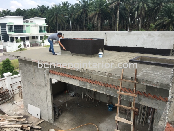 Water Proof, Sky Light Design, Flat Roof, Natural Light, Kitchen 3 Storey House  Work In Progress  Johor Bahru (JB), Johor, Skudai Service, Renovation, Construction | Ban Heng Interior Design Sdn Bhd