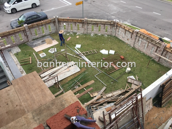 Fencing And Garden Area 3 Storey House  Work In Progress  Johor Bahru (JB), Johor, Skudai Service, Renovation, Construction | Ban Heng Interior Design Sdn Bhd