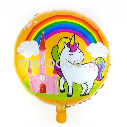 Foil 18" Unicorn  rainbow                                                        