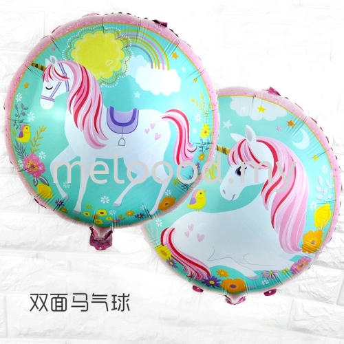 Foil 18" Unicorn  2face                                                          