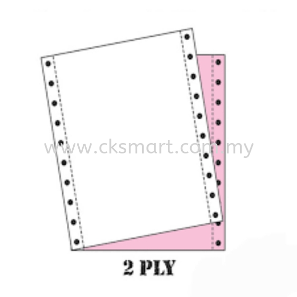 COMPUTER FORM 2 PLY WHITE PINK 500 FANS Computer Form & Fax Paper Johor Bahru (JB), Malaysia, Pekan Nanas, Skudai Supplier, Suppliers, Supply, Supplies | CK Smart Trading