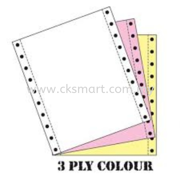 COMPUTER FORM 3 PLY WHITE PINK YELLOW 280 FANS Computer Form & Fax Paper Johor Bahru (JB), Malaysia, Pekan Nanas, Skudai Supplier, Suppliers, Supply, Supplies | CK Smart Trading