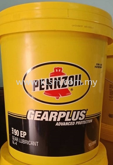 PENNZOIL GEARPLUS 90EP 18L PENNZOIL Lubricants Johor, Malaysia, Muar Supplier, Suppliers, Supply, Supplies | KLS Machinery & Engineering Sdn Bhd