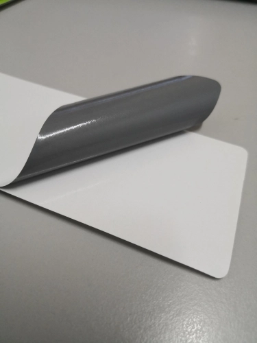 SOLVENT VINYL STICKER WITH GREY GLUE