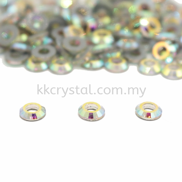 Signature PLUS, Special Shape, Code 831# Cosmic Ring Flat Back, 6mm, Crystal AB  Hotfix Signature PLUS - Special Shape Hotfix Kuala Lumpur (KL), Malaysia, Selangor, Klang, Kepong Wholesaler, Supplier, Supply, Supplies | K&K Crystal Sdn Bhd