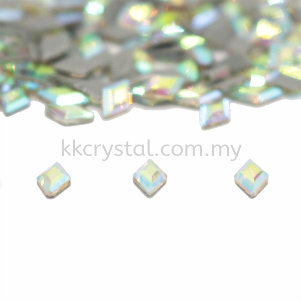 Signature PLUS, Special Shape, Code 832# Diamond Shape Flat Back, 3.9*6.6mm, Crystal AB  Hotfix Signature PLUS - Special Shape Hotfix Kuala Lumpur (KL), Malaysia, Selangor, Klang, Kepong Wholesaler, Supplier, Supply, Supplies | K&K Crystal Sdn Bhd