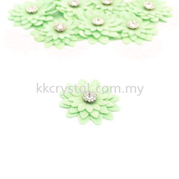 Handmake Flower, Code 90#, Color 66# Light Green, 10pcs/pack Handmake Flower Kuala Lumpur (KL), Malaysia, Selangor, Klang, Kepong Wholesaler, Supplier, Supply, Supplies | K&K Crystal Sdn Bhd