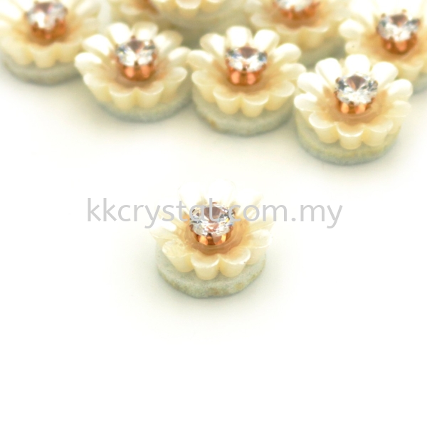 Handmake Flower, Code 93#, Color 36# Cream, 10pcs/pack Handmake Flower Kuala Lumpur (KL), Malaysia, Selangor, Klang, Kepong Wholesaler, Supplier, Supply, Supplies | K&K Crystal Sdn Bhd