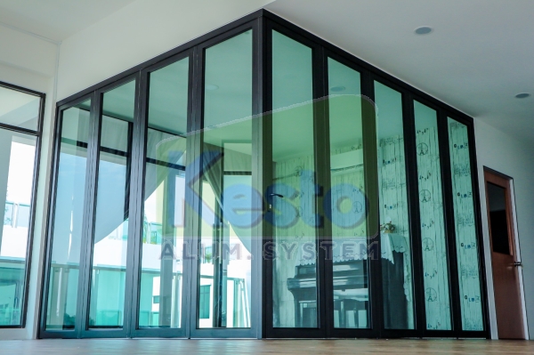  Performance L-Shape Folding Door Johor Bahru (JB), Tebrau Contractor, Supplier, Supply | Kesto Aluminium System (JB) Sdn Bhd