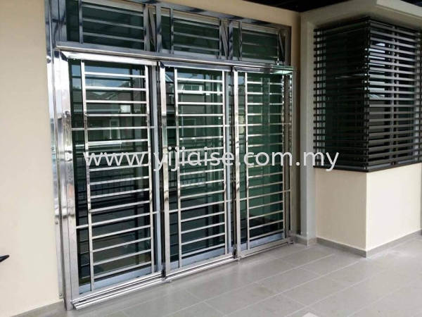 Sliding Door Sliding Door Door Stainless Steel Works Johor Bahru (JB), Gelang Patah, Malaysia, Taman Pelangi Service, Contractor | Yijia Iron Steel Engineering Sdn Bhd