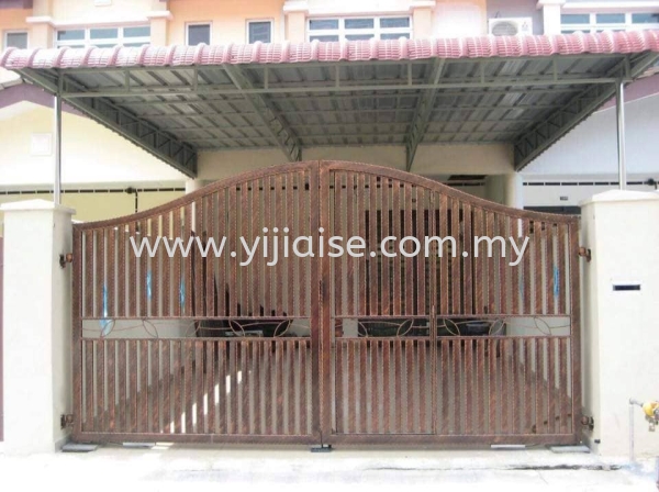 Open Gate Open Gate Main Gate Metal Works (Grill) Johor Bahru (JB), Gelang Patah, Malaysia, Taman Pelangi Service, Contractor | Yijia Iron Steel Engineering Sdn Bhd