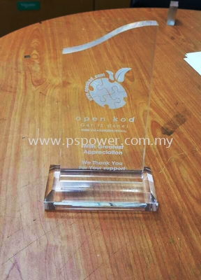 Acrylic Engraving Award Trophy