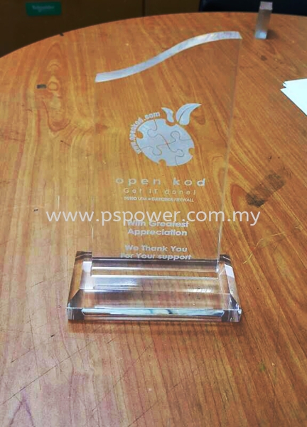 Acrylic Engraving Award Trophy ACRYLIC ENGRAVE ACRYLIC Selangor, Malaysia, Kuala Lumpur (KL), Puchong Manufacturer, Maker, Supplier, Supply | PS Power Signs Sdn Bhd