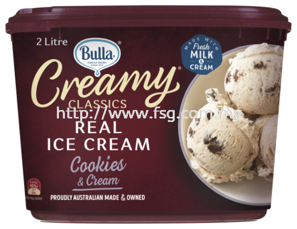 Bulla Creamy Classics Cookie & Cream Bulla Premium Ice Cream  Kuala Lumpur (KL), Selangor, Malaysia Supplier, Supply, Supplies, Distributor | Five Star Gourmet Sdn Bhd