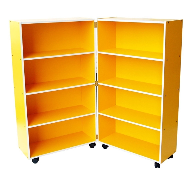 Qu007c Economy Mobile Foldable Bookshelf Happy Shelf Classroom