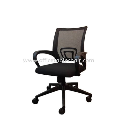 UNI MESH LOW BACK ERGONOMIC MESH CHAIR WITH NYLON ROCKET BASE (FRONT)